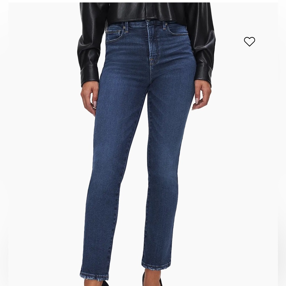 Good American Good Legs High-Rise Jeans – Indigo, Ankle Length